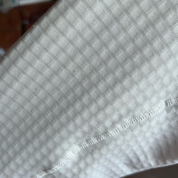 Patagonia Worn Wear Quarter Zip Pullover Sweater Size Large Eggshell Cream fall - Picture 9 of 17